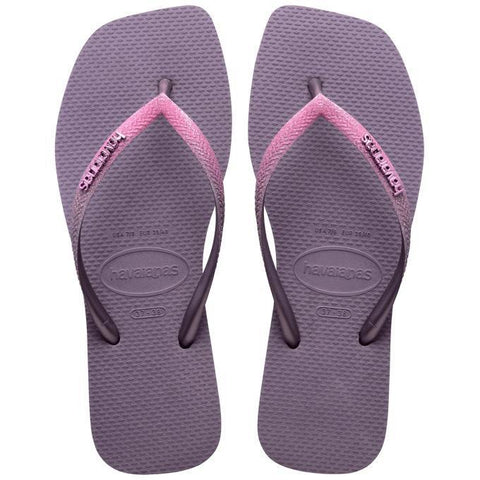 HAVAIANAS SLIM SQUARE GLITTER MALVA 41/42