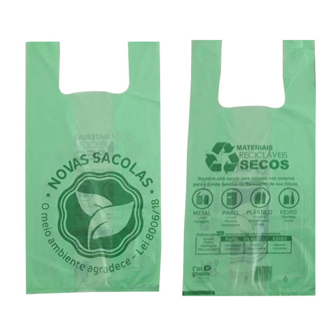 SACOLA PLAST 40X50 VERDE
