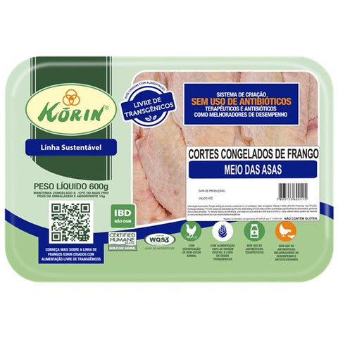 MEIO ASA FRANGO  KORIN S/ TRANSGENICOS BD 600g