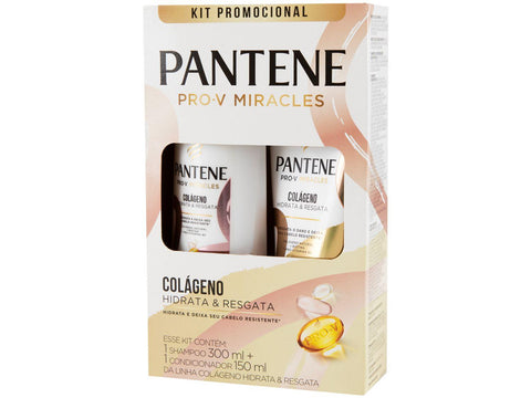 KIT SHAMPOO E CONDICIONADOR PANTENE COLAGENO 450ml