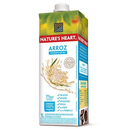 LEITE DE ARROZ NATURES HEART 1l