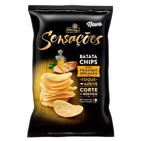 BATATA ELMA CHIPS SENSACOES FRANGO GRELHADO 80g