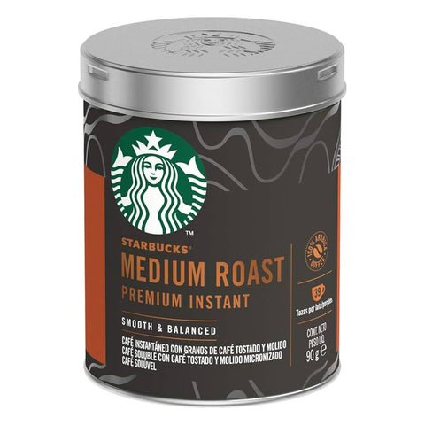 CAFE SOLUVEL STARBUCKS DARK ROAST LATA 90g