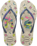HAVAIANAS SLIM MYSTHIC BEGE PALHA 31/32
