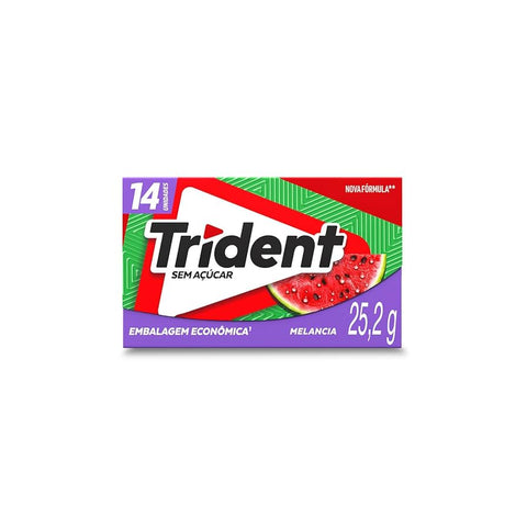 CHICLETE TRIDENT C/14 MELANCIA 25,2g