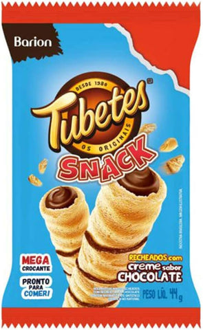BISCOITO BARION TUBETES WAFER 44G CHOCOLATE