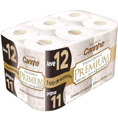 PAPEL HIG CARINHO PREM. FD 20M C/12 NEUTRO LV12PG1