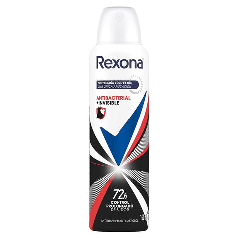 DESODORANTE REXONA AERO ANTIBACTERIAL INVISIBLE 150ML