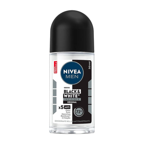DESODORANTE NIVEA ROLL-ON MEN 50ML INV BLACK WHITE