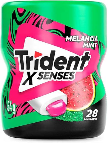 CHICLETE TRIDENT GARRAFA X SENSES MELANC MINT  54g