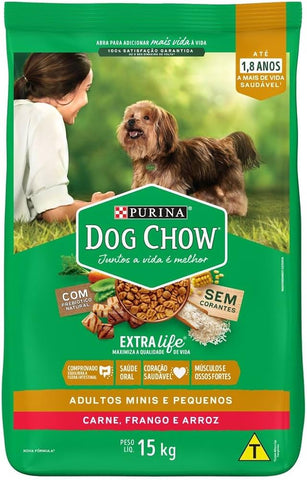 RACAO DOG CHOW ADULTOS RACAS MINIS PEQUENAS 1kg