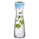 GARRAFA VIDRO EUROPEIA P/AGUA AZUL 1L