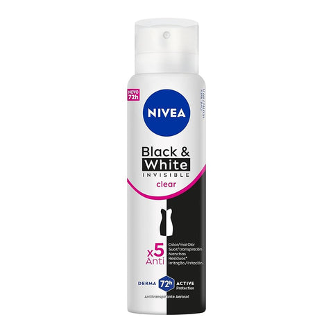 DESODORANTE NIVEA AERO BLACK & WHITE INV TOQUE SECO 150ml