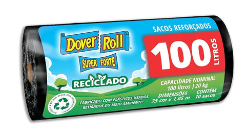 SACO P/ LIXO DOVER ROLL SUPER FORTE 100l C/10