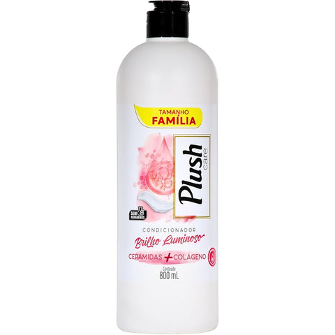CONDICIONADOR PLUSH CARE BRILHO LUMINOSO 800ml