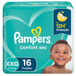 FRALDA PAMPERS CONFORT SEC XXG C/16