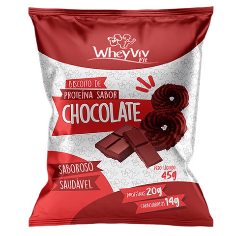 BISCOITO WHEYVIV PROTEINA CHOCOLATE 45G