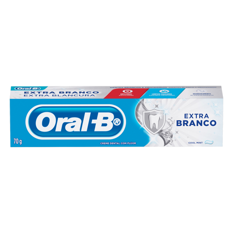 CREME DENTAL ORAL-B EXTRA BRANCO 70g