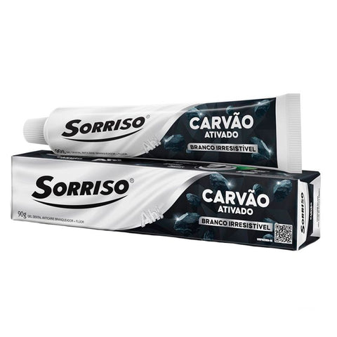 CREME DENTAL SORRISO CARVAO ATIVADO BRANCO IRRESISTIVEL 90g