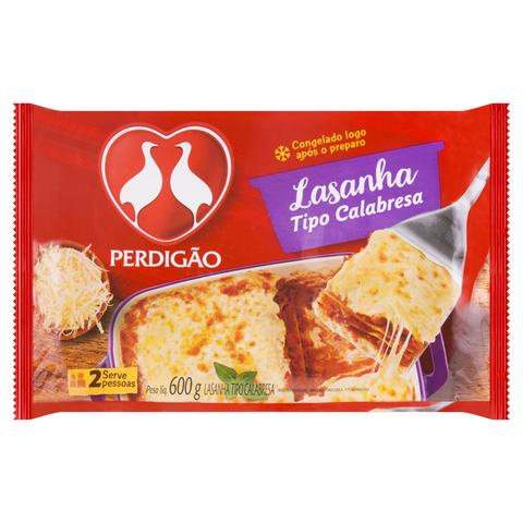 LASANHA PERDIGAO CALABRESA 600G