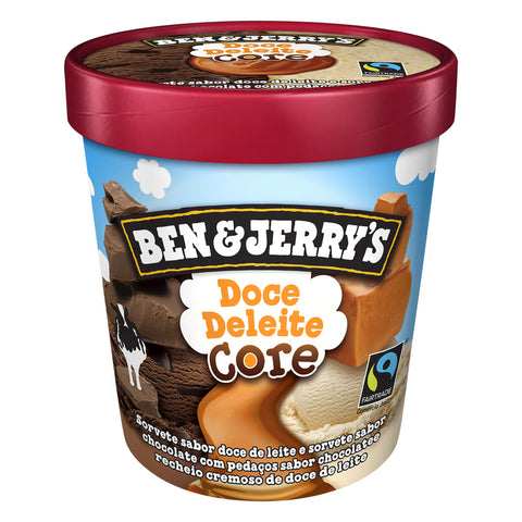 SORVETE BEN&JERRYS DOCE DE LEITE CORE 458ml