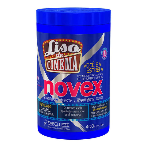 CREME DE TRATAMENTO NOVEX  LISO DE CINEMA 400g