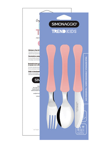 JOGO TALHERES SIMONAGGIO TREND C/3 ROSA