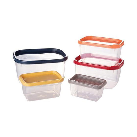 CONJUNTO POTE PLAST PLASUTIL CONECTS RETANG C/5