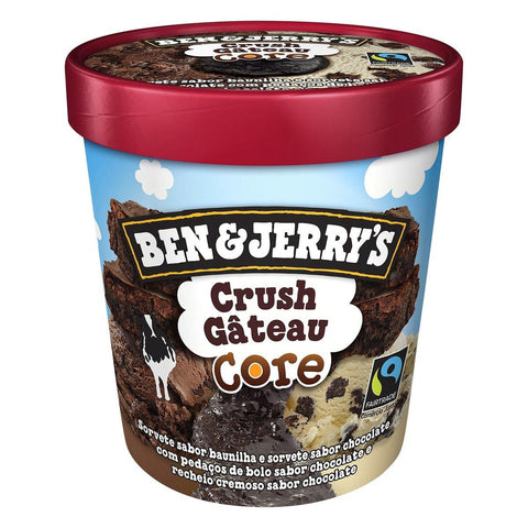SORVETE BEN&JERRYS CRUSH GATEAU CORE 458ml