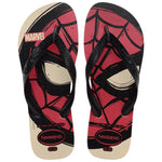HAVAIANAS TOP MARVEL LOGOMANIA BEGE PALHA 37/38