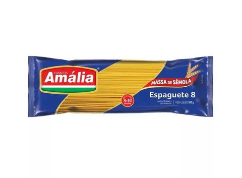 MACARRAO STA AMALIA SEMOLA 500G ESPAGUETE 8