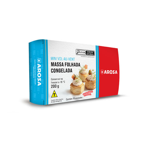 MASSA MINI VOL-AU-VENT AROSA SEXTAVADO CONG 400g