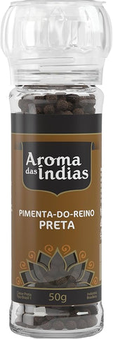 CONDIMENTO MARCA SABOR PIMENTA PRETA COM MOEDOR 50G