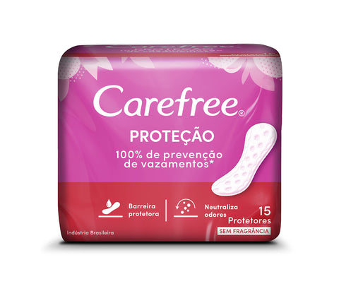 ABSORVENTE CAREFREE C/15 PROTECAO S/PERF