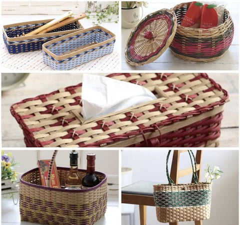 CESTA WILLOW E TECIDO RETANG 32X26X15cm T3
