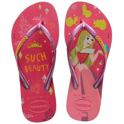 HAVAIANAS KIDS SLIM PRINCESS ROSA CRISTAL 33/34