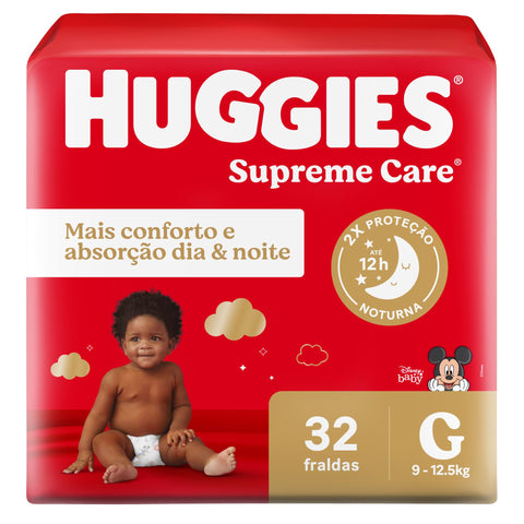 FRALDA HUGGIES SUPREME CARE G C/32