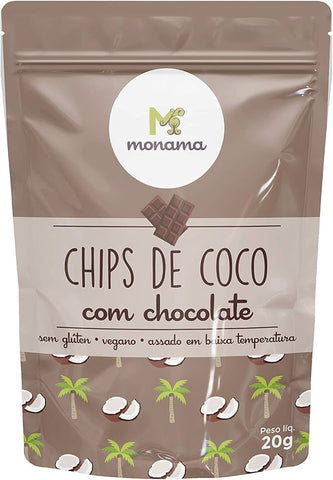 CHIPS COCO VILA ALIMENTOS COM CACAU 20g
