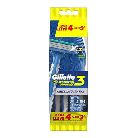 APARELHO GILLETTE PRESTOBARBA ULTRAGRIP 3 L4P3