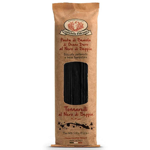 MACARRÃO RUSTICHELLA SPAGHETTI NERO SEPPIA 500g