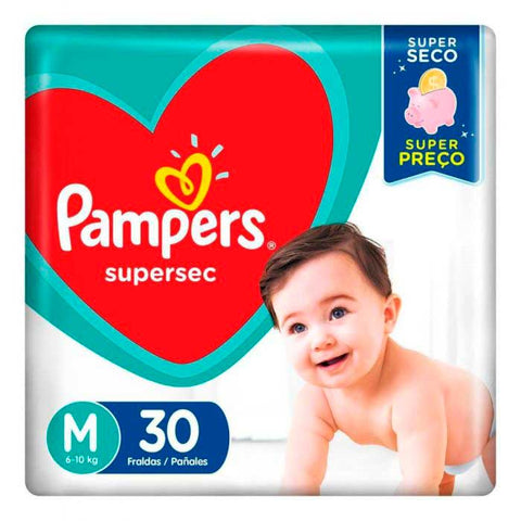 FRALDA PAMPERS SUPERSEC M C/30