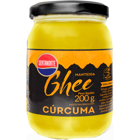MANTEIGA SERTANORTE GHEE CURCUMA VD 200g