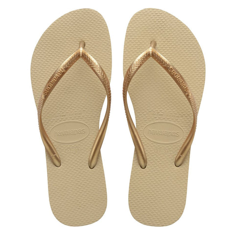 HAVAIANAS SLIM AREIA/DOURADO CLARO 41/42