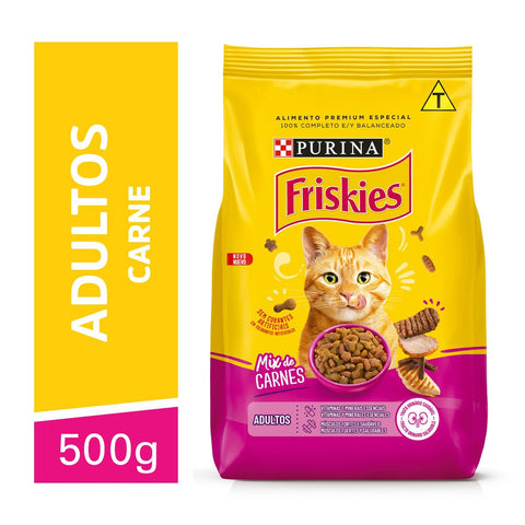RACAO PURINA FRISKIES MIX CARNES ADULTOS SH 500g