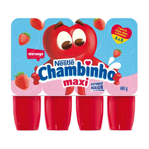 IOGURTE NESTLE CHAMB MAX PET SUI 480G MORANGO
