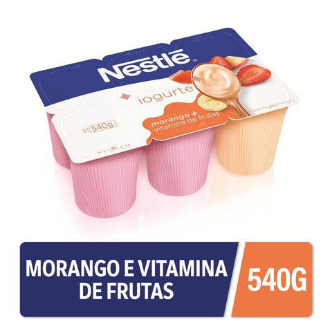 IOGURTE NESTLE MORANGO+VITAMINA DE FRUTAS 540G