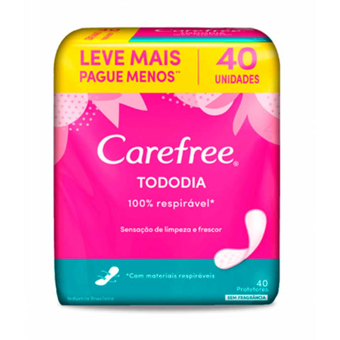 ABSORVENTE CAREFREE TODO DIA S/PERF C/40