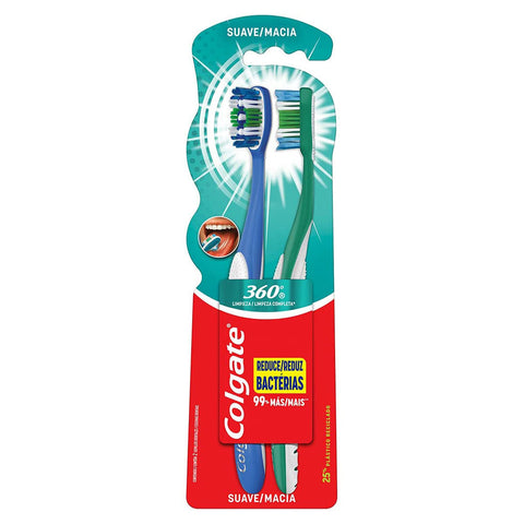 ESCOVA DENTAL COLGATE 360 LV2 PG1 MC