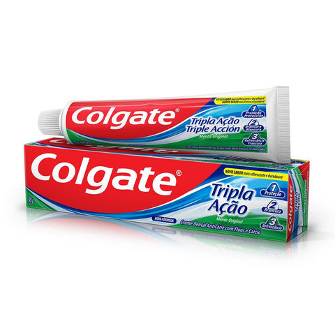 CREME DENTAL COLGATE TRIPLA ACAO MENTA ORIGINAL 90G