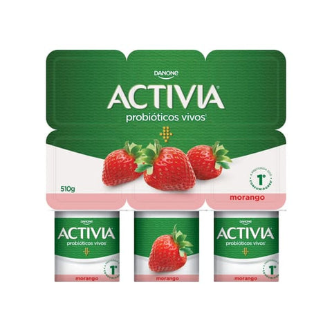 IOGURTE DANONE ACTIVIA MORANGO 510g